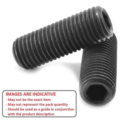 Socket Set Grub Screw    M24 x 80 mm Hardened Steel GD14.9 - Cup Point DIN916 - MBA  (Pack of 25)