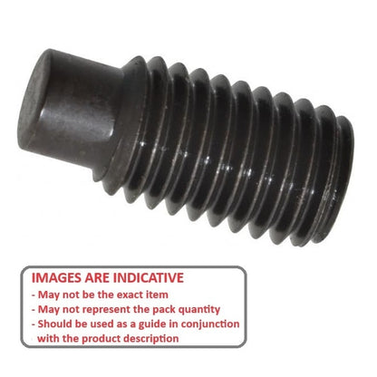 Socket Set Grub Screw    M10 x 19.7 mm Carbon Steel - Dog Point - MBA  (Pack of 50)