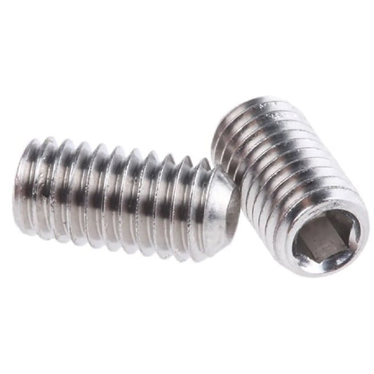 Socket Set Grub Screw 5/16-18 UNC x 9.5 mm 316 Stainless Steel (A4) - Cup Point DIN916 - MBA  (Pack of 50)