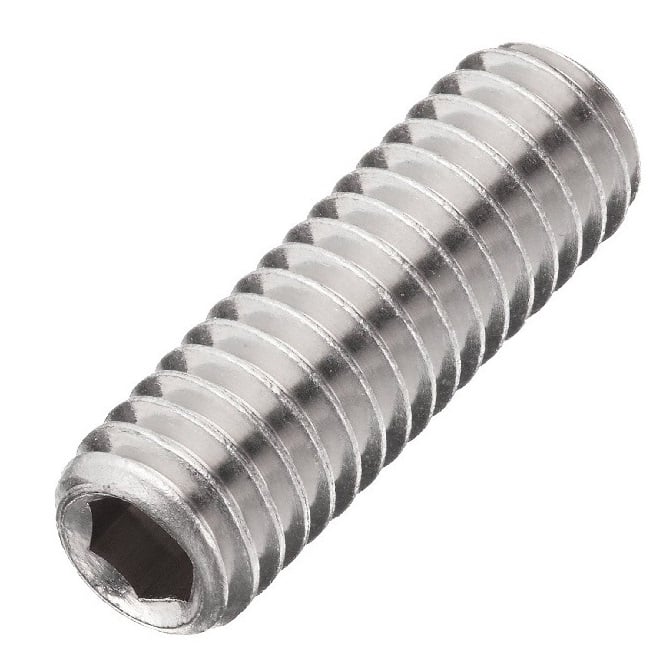Socket Set Grub Screw    M6 x 8 mm Hardened Carbon Steel - Cup Point DIN916 - MBA  (Pack of 50)