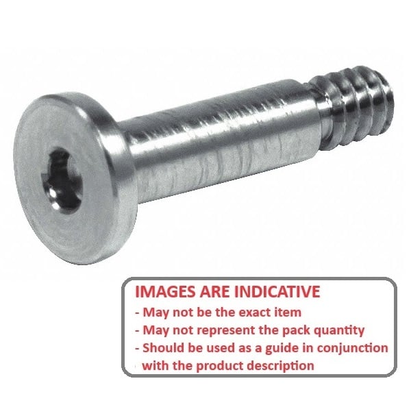 Screw    M4 x 12 mm  -  Carbon Steel - Large Shallow Head - MBA  (Pack of 25)