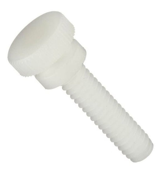 Thumb Screw 6-32 UNC x 25.4 mm Nylon - Knurled Washer Face - MBA  (Pack of 60)