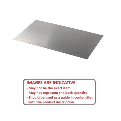 Shim    0.8 x 300 x 50 mm  - Single Sheet Aluminium - MBA  (Pack of 1)