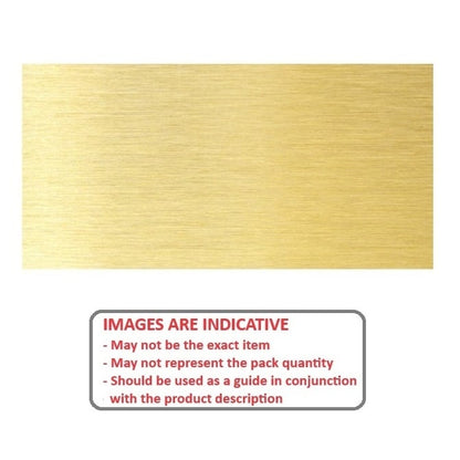 Shim    0.3 x 100 x 100 mm  - Single Sheet Brass Alloy H62 - MBA  (Pack of 1)