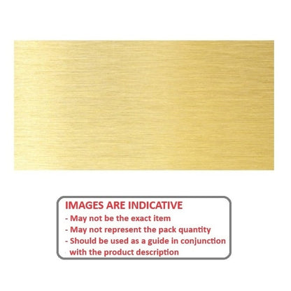 Shim    1.5 x 100 x 100 mm  - Single Sheet Brass Alloy H62 - MBA  (Pack of 5)