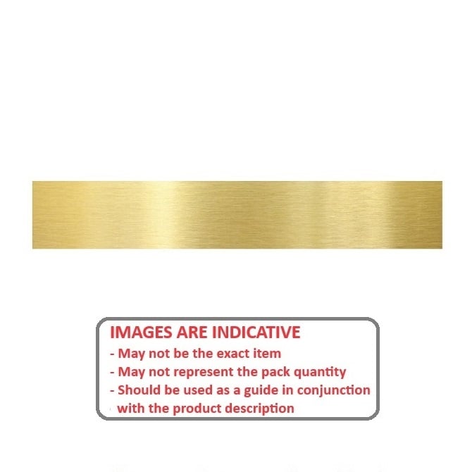 Strip    0.813 x 12.7 x 914 mm  - Shim Brass - MBA  (Pack of 1)