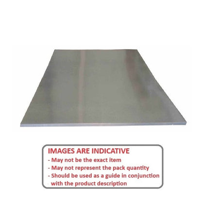 Shim    1 x 300 x 100 mm  - Single Sheet Cold Rolled Steel - MBA  (Pack of 1)