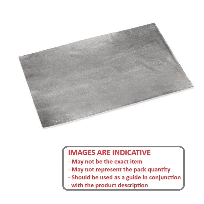 Tin Shim    0.203 x 101.6 x 254 mm  - Sheet Tin - Natural - MBA  (1 Sheet)