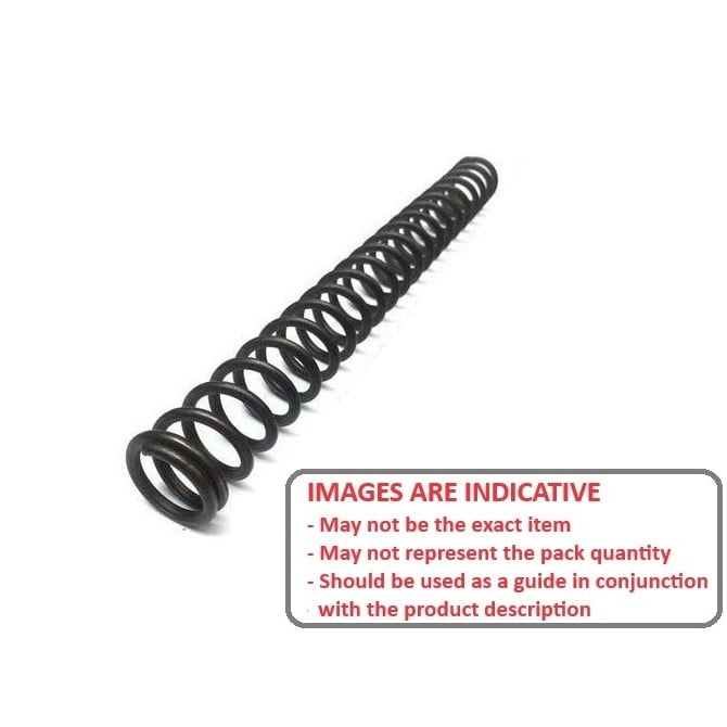 Compression Spring   12.7 x 914 x 0.66 mm  -  Spring Steel Music Wire - MBA  (Pack of 1)