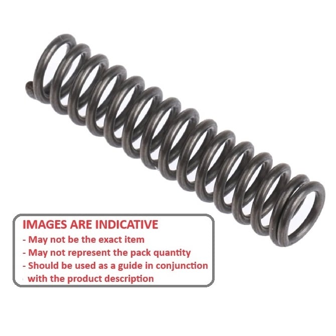 Compression Spring   10.67 x 25.4 x 1.14 mm  -  Steel - MBA  (Pack of 2)
