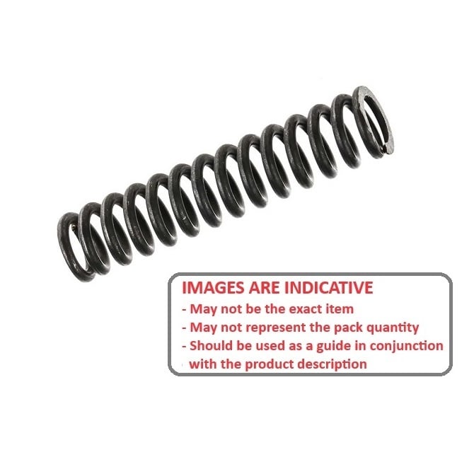 Compression Spring   15.24 x 25.4 x 1.8 mm  -  Steel - MBA  (Pack of 1)