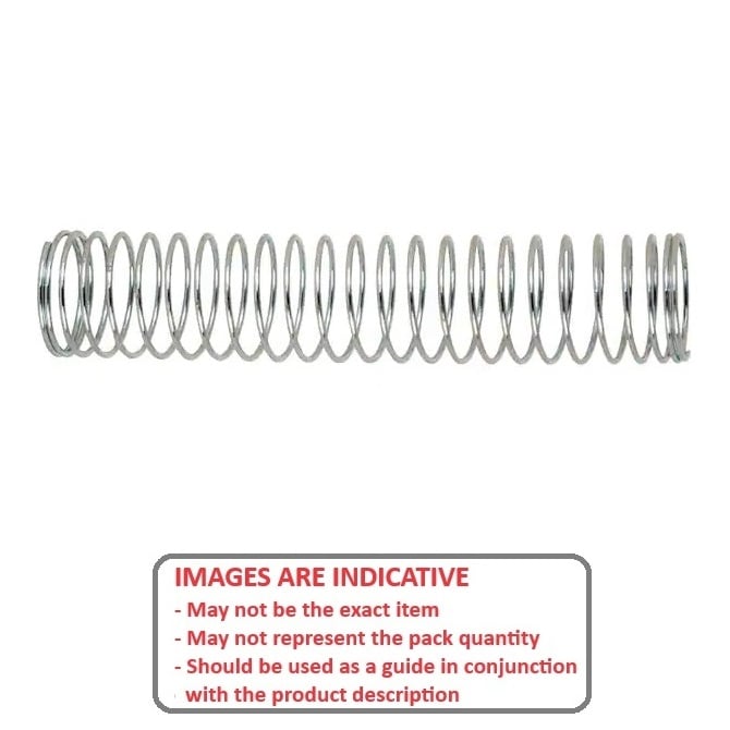 Compression Spring    2.2 x 8.7 x 0.2 mm  -  302 Stainless Steel - MBA  (Pack of 1)