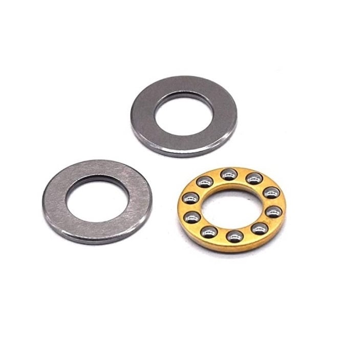 Thunder Tiger Raptor 50 Titan Thrust Bearing 6-12-4.5mm Alternative 2 Flat Washers and Caged Balls Brass (Pack of 1)