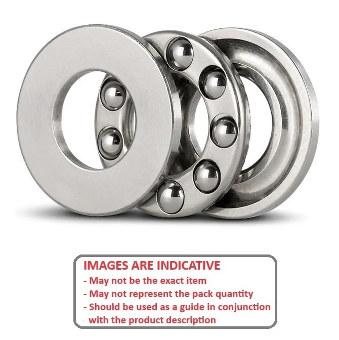 Thrust Bearing  110 x 145 x 25 mm  - 3 Piece Grooved Washer Type Chrome Steel - MBA  (Pack of 1)