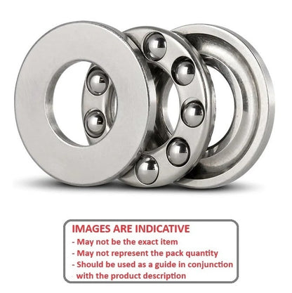 Thrust Bearing   10 x 26 x 11 mm  - 3 Piece Grooved Washer Type Chrome Steel - MBA  (Pack of 1)
