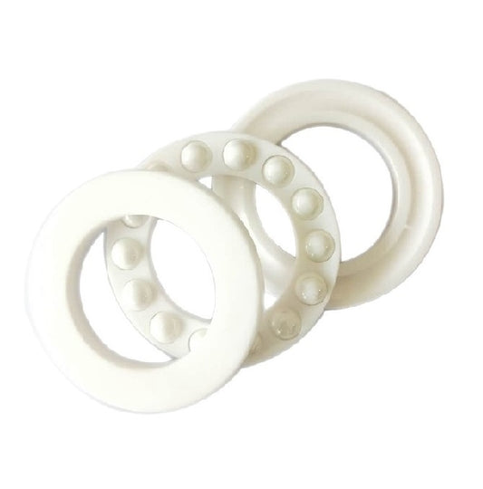 Thrust Bearing   20 x 35 x 10 mm  - 3 Piece Grooved Washer Type Ceramic Zirconia ZrO2 - MBA  (Pack of 1)