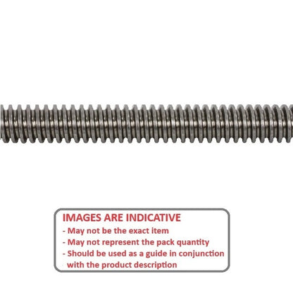 Imperial Leadscrew   12.7 Left Hand x 10 x 1 mm  - Acme Alloy Steel - MBA  (Pack of 1)