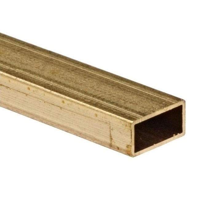 Rectangular Tube    4.76 x 9.53 x 304.8 mm  -  Brass - MBA  (Pack of 1)