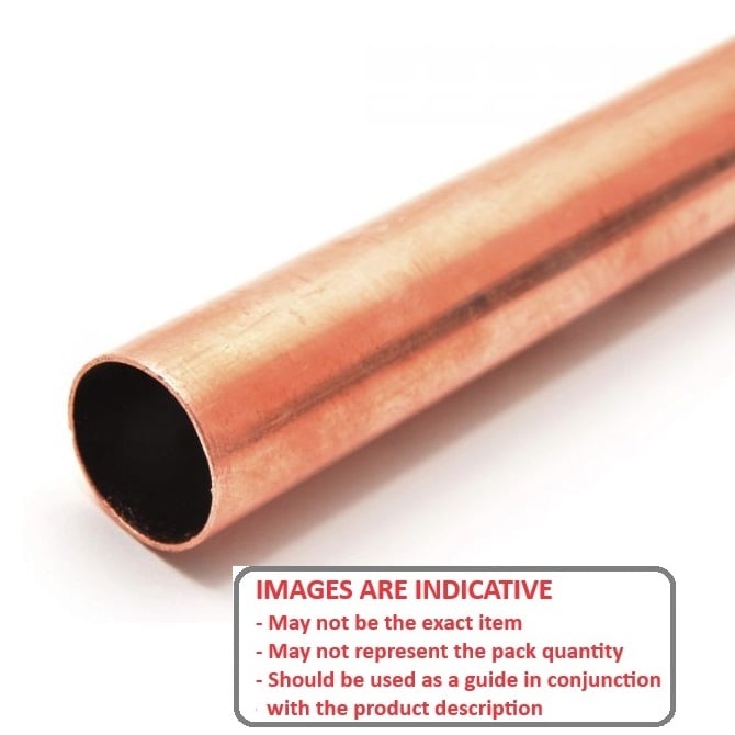 Round Tube    2.38 x 1.67 x 304.8 mm  -  Copper - MBA  (1 Pack of 3 Per Card)