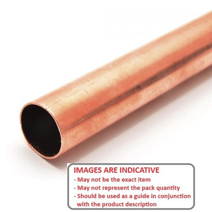 Round Tube    3 x 2.25 x 300 mm  -  Copper - MBA  (1 Pack of 3 Per Card)