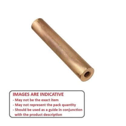 Round Tube   38.1 x 22.23 x 165.1 mm  -  Bronze SAE841 Sintered - MBA  (Pack of 1)