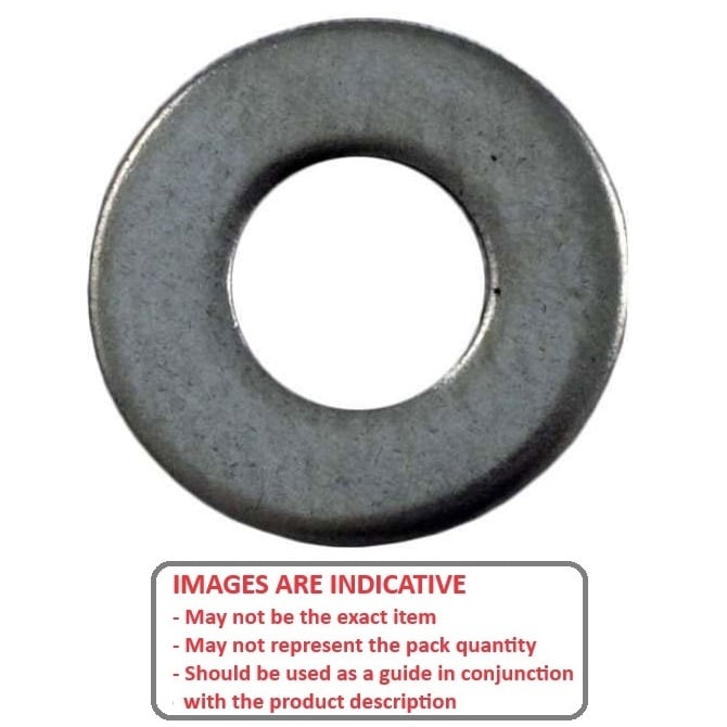 Flat Washer    9.525 x 19.05 x 1.02 mm  -  Stainless 316 Grade - MBA  (Pack of 100)