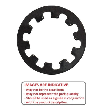 Lock Washer    6 x 13 x 0.7 mm  - Internal Tooth Mild Steel Zinc Plated - MBA  (Pack of 50)