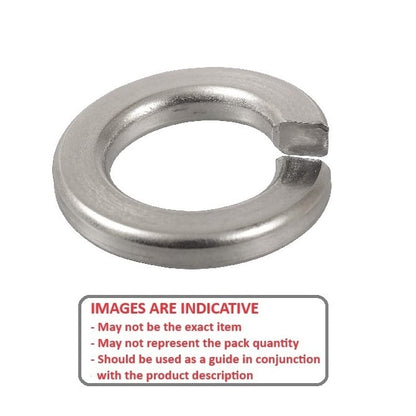 Lock Washer    2.5 x 5.1 x 0.6 mm  - Split Stainless 303 Grade - MBA  (Pack of 100)