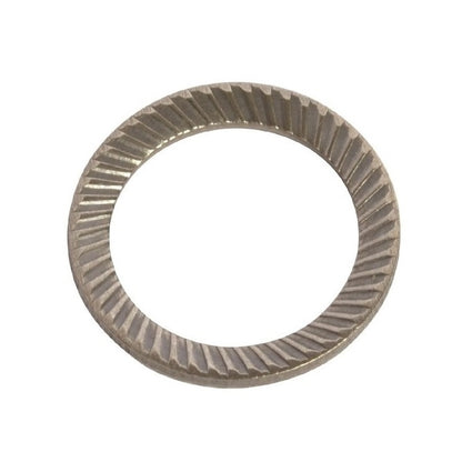 Serrated Washer    1.6 x 3.2 x 0.35 mm  - Safety Carbon Spring Steel - MBA  (Pack of 50)