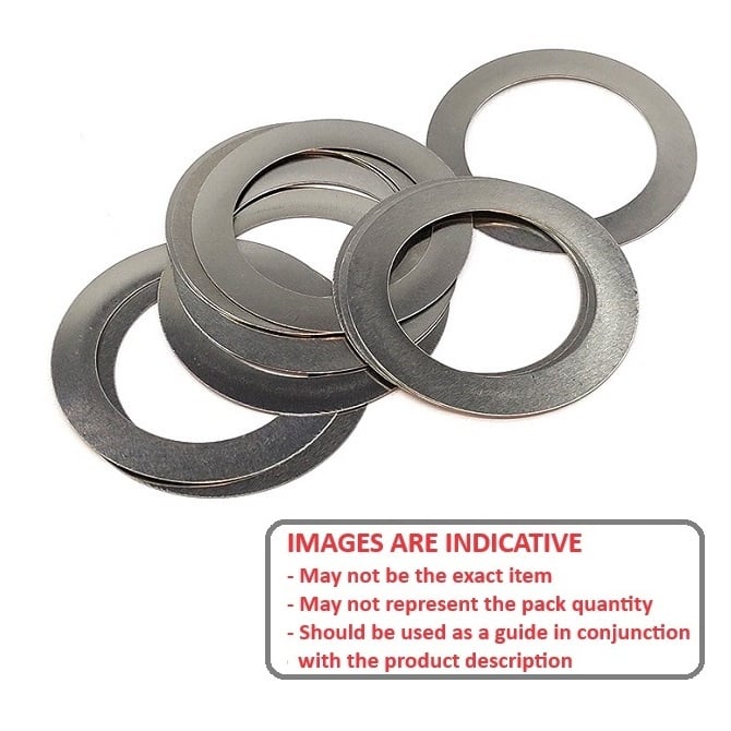 50 x 62 x 0.1 Shim Washer W0500-FP-062-0010-CHU Diagram