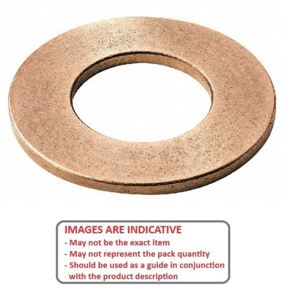 Flat Washer   12.7 x 25.4 x 3.18 mm  -  Bronze SAE841 Sintered - MBA  (Pack of 1)