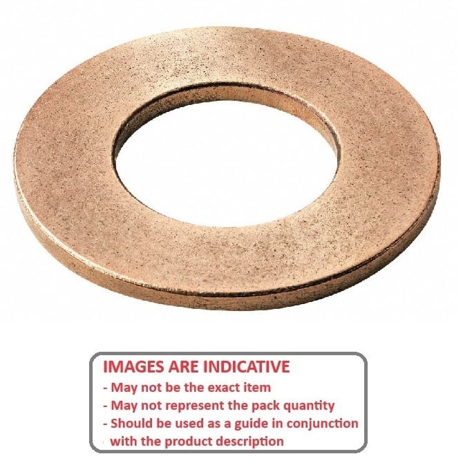 Flat Washer   12.7 x 25.4 x 2.38 mm  -  Bronze SAE841 Sintered - MBA  (Pack of 1)