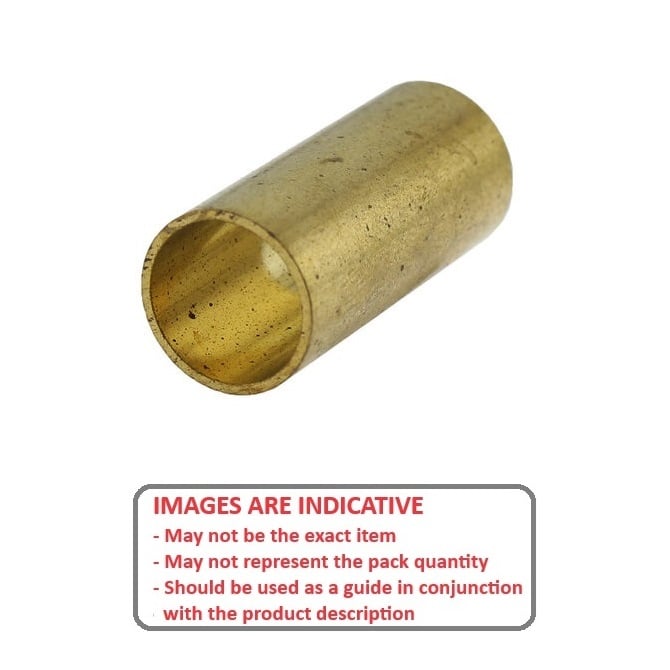Round Spacer    4.88 x 9.525 x 6.35 mm  - Through Bore Brass - MBA  (Pack of 126)