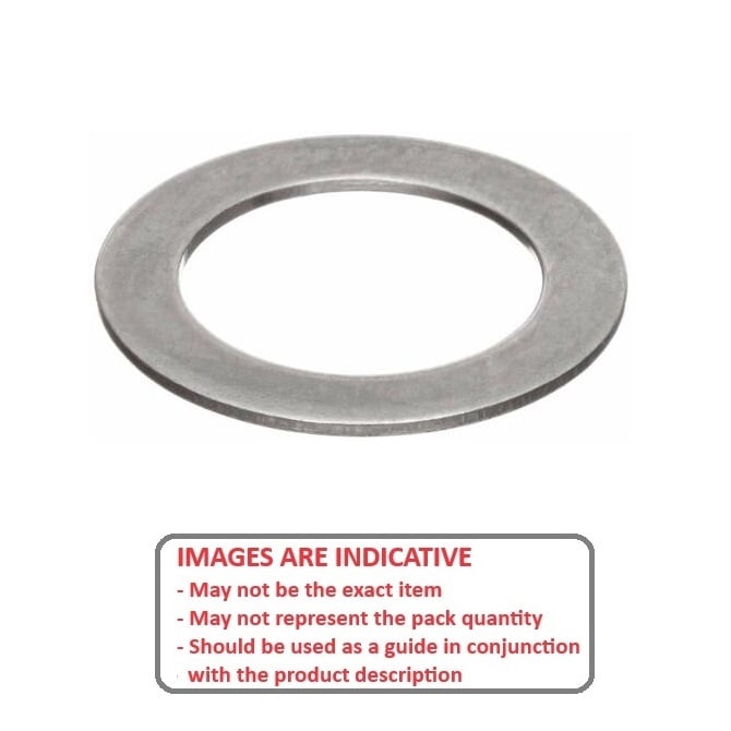 Shim Washer   38.1 x 53.98 x 2.36 mm 1010 Cold Rolled Low Carbon Steel - MBA  (Pack of 10)