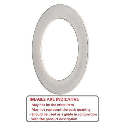 Shim Washer    4 x 12 x 0.1 mm 304 Stainless - MBA  (Pack of 30)